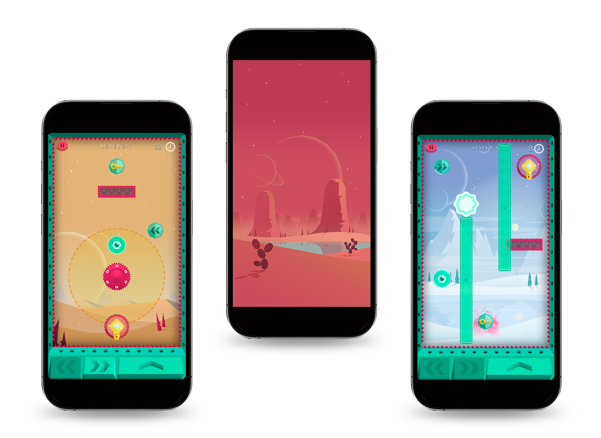 Mobile Devices showcasing the game 'Blowble'